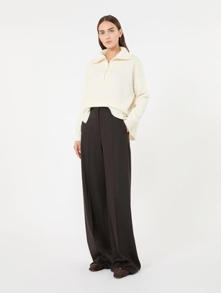 Темно-коричневі штани Max Mara з вовни: фото 1 - Invogue