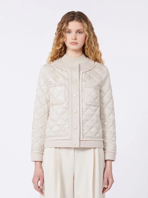 Бежева куртка WEEKEND MAX MARA з водовідштовхувального полотна: фото 2 - Invogue