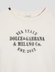 Молочна футболка Dolce&Gabbana з бавовняного трикотажу: фото 3 - Invogue