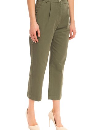 Зелені брюки WEEKEND MAX MARA : фото 5 - Invogue