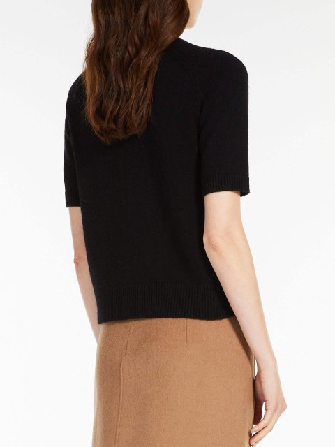 Чёрный свитер MAX MARA: фото 2 - Invogue