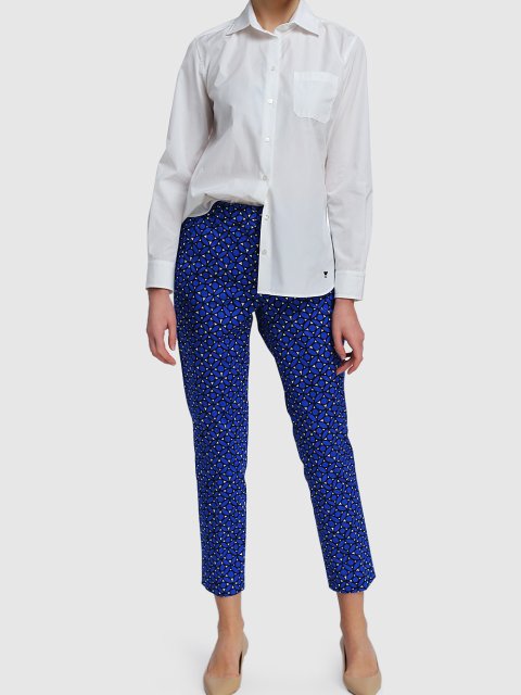 Синие брюки WEEKEND MAX MARA: фото 1 - Invogue