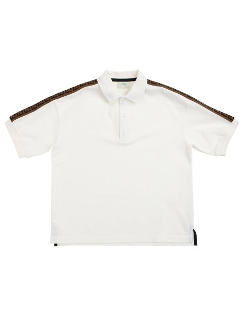 Біле поло FENDI KIDS : фото 2 - Invogue