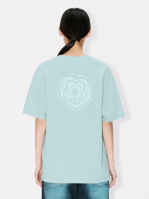 Голубая футболка Kenzo свободного кроя: фото 1 - Invogue