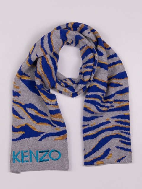 Серый шарф KENZO: фото - Invogue