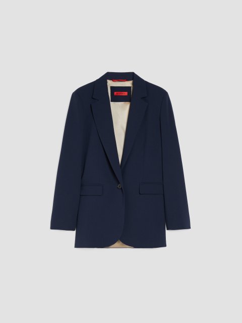 Темно-синий блейзер Max&Co из крепа: фото - Invogue