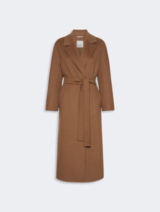 Светло-коричневое пальто Max Mara из шерсти: фото - Invogue