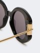 Чорні сонцезахисні окуляри Max Mara з ацетату: фото 3 - Invogue