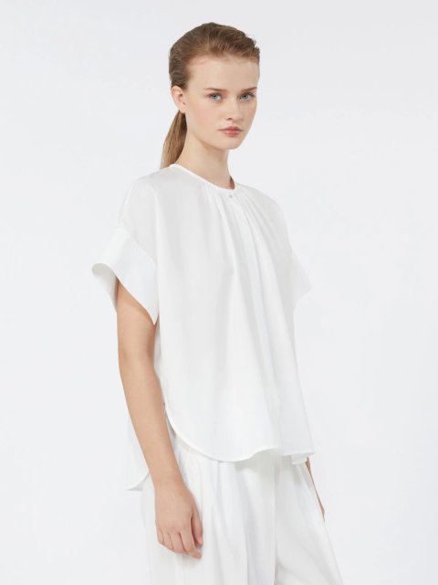 Біла сорочка Weekend Max Mara з бавовни: фото 4 - Invogue