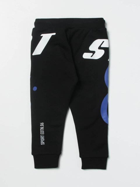 Чорні брюки спорт DSQUARED KID : фото 1 - Invogue