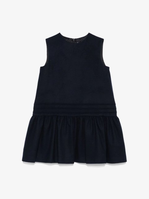 Темно-синее платье IL GUFO без рукавов: фото - Invogue