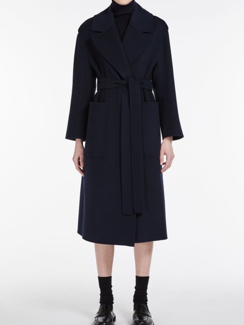 Темно-синє пальто MAX MARA : фото 1 - Invogue