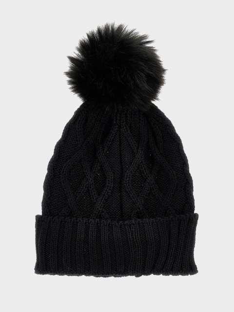 Чорна шапка MONNALISA : фото 1 - Invogue