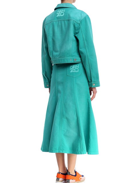 Бирюзовая куртка KENZO: фото 2 - Invogue