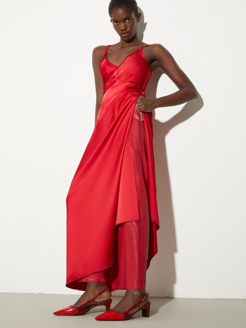 Красные туфли Max&Co слингбеки: фото 5 - Invogue