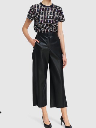 Чёрная футболка MAX MARA: фото 1 - Invogue