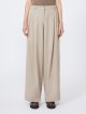 Кремовые брюки MAX MARA из смеси хлопка: фото 2 - Invogue