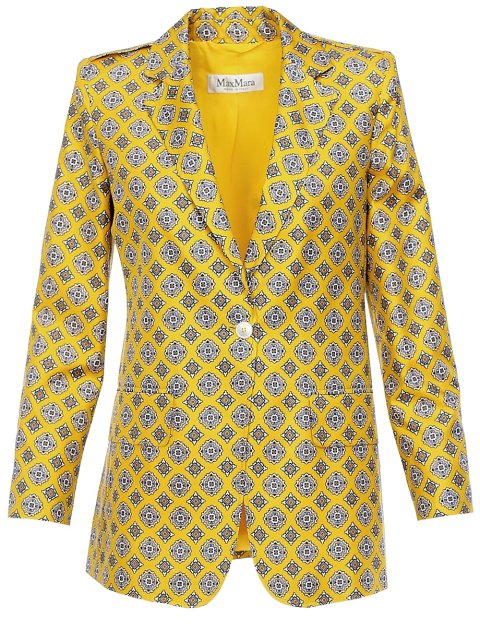 Жёлтый пиджак MAX MARA: фото - Invogue