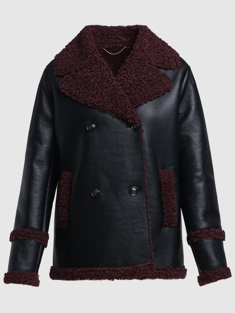 Чёрная дублёнка MARELLA: фото - Invogue