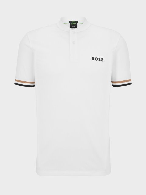 Біле поло BOSS: фото - Invogue