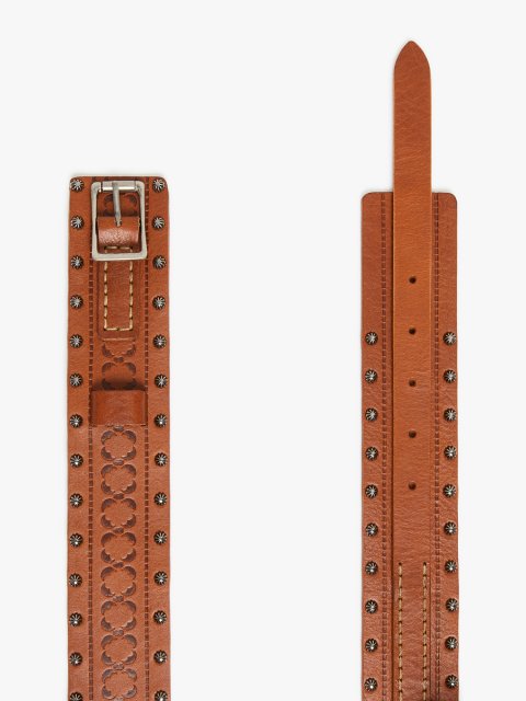 Світло-коричневий ремінь Weekend Accessories зі шкіри: фото 1 - Invogue