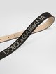 Чёрно-серый ремень Dolce&Gabbana из кожи: фото 1 - Invogue