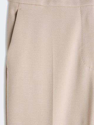 Бежеві брюки Max Mara: фото 2 - Invogue