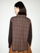 Коричневая рубашка в клетку Max&Co из вискозы: фото 3 - Invogue