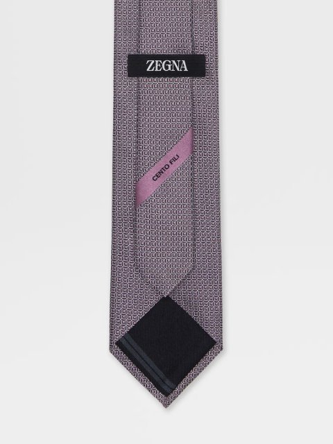 Розовый галстук ZEGNA: фото 1 - Invogue