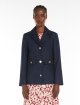 Темно-синій жакет Max Mara з льону: фото 2 - Invogue