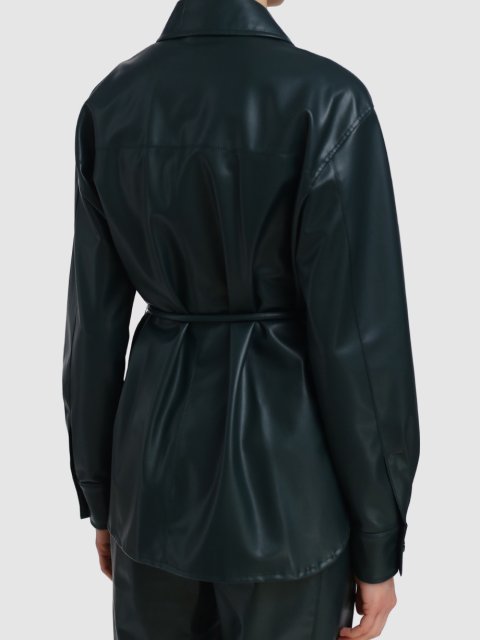 Зелёная рубашка MARC CAIN: фото 4 - Invogue