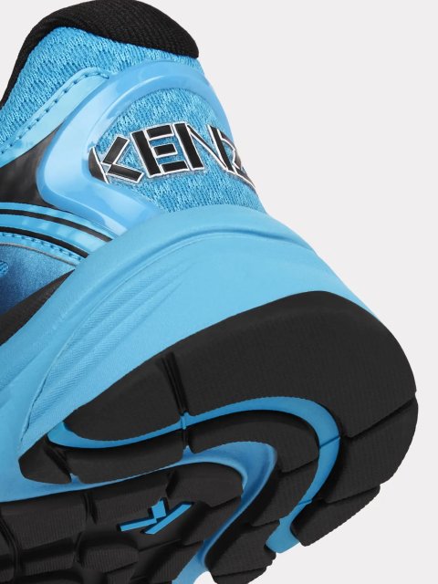 Голубые сникерсы KENZO с эмблемой: фото 4 - Invogue