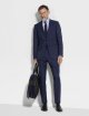 Блакитна сорочка ZEGNA з бавовни: фото 1 - Invogue