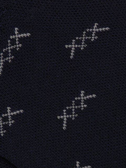 Темно-синие спортивные носки Zegna укороченного кроя в принт: фото 2 - Invogue