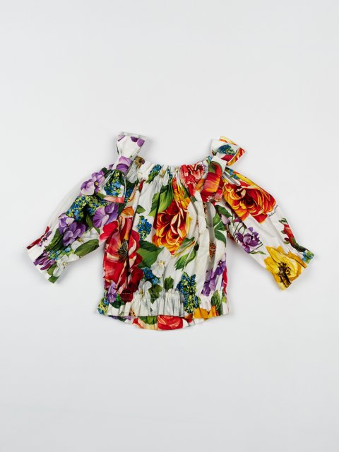 Різнокольорова блуза DOLCE&GABBANA KIDS: фото 1 - Invogue