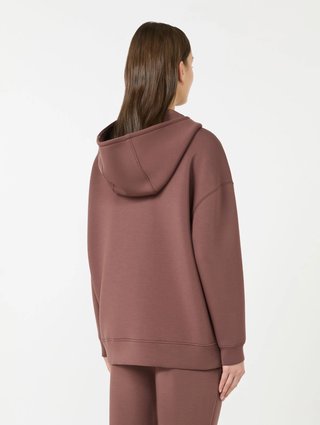 Коричневое худи Weekend Max Mara свободного кроя: фото 3 - Invogue