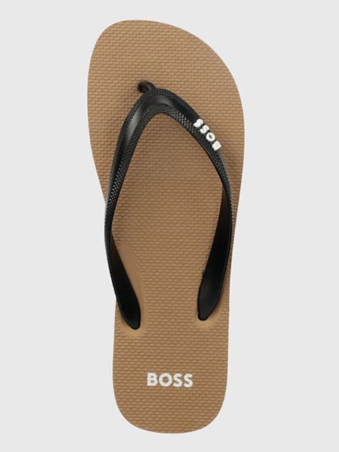 Коричневі шльопанці BOSS : фото 2 - Invogue