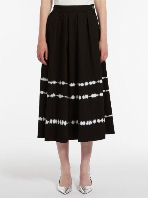 Черная юбка WEEKEND MAX MARA с принтом: фото 1 - Invogue