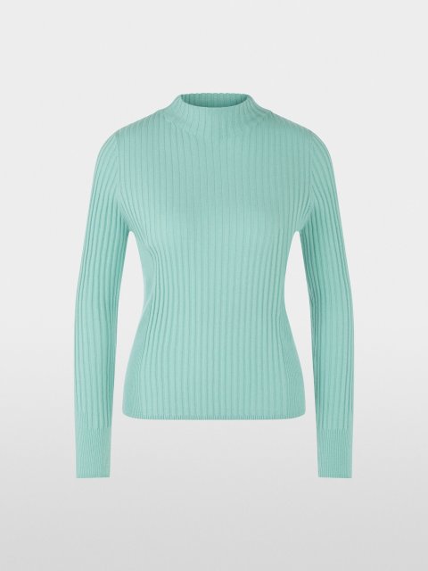 Бирюзовый свитер MARC CAIN из шерсти: фото - Invogue