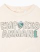 Кремовий джемпер EMPORIO ARMANI KIDS з бавовни: фото 1 - Invogue
