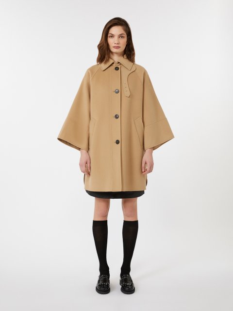 Темно-бежеве пальто WEEKEND MAX MARA з вовни: фото 2 - Invogue