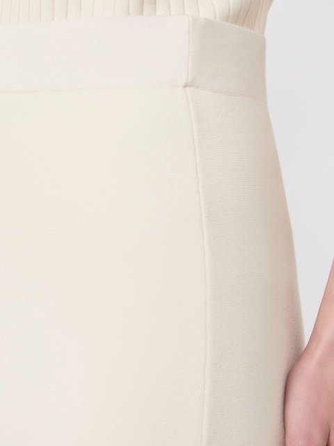 Белая юбка MAX MARA из смеси вискозы: фото 4 - Invogue