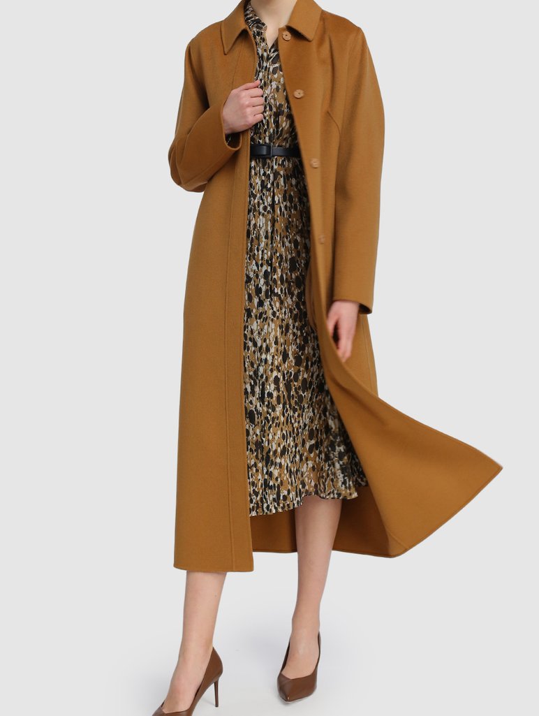Бежевое платье MAX MARA: фото 1 - Invogue