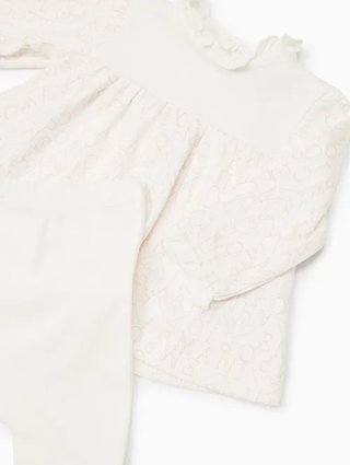 Розовый комплект Emporio Armani из кофточки и брюк: фото 2 - Invogue