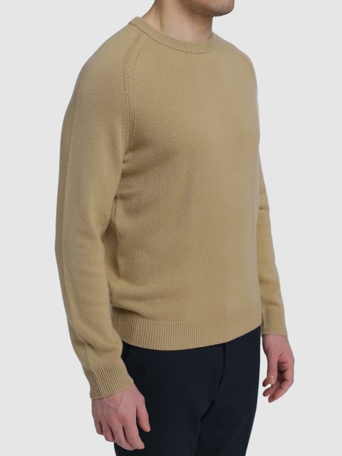 Бежевый свитер BOSS: фото 3 - Invogue