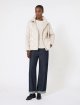 Кремова футболка MAX MARA з атласу: фото 1 - Invogue