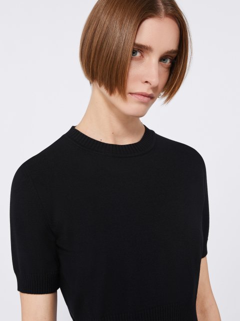 Чорний светр SPORTMAX з еластичної віскози: фото 4 - Invogue