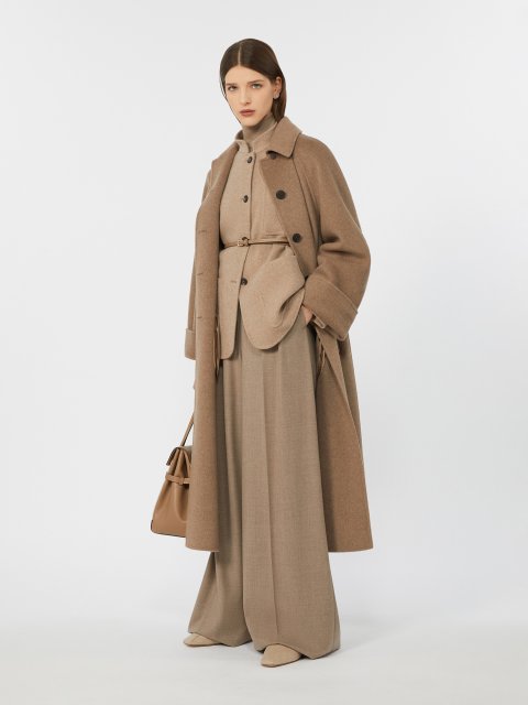 Cерые брюки MAX MARA из кашемира: фото 1 - Invogue