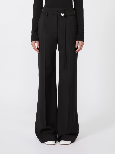 Чорні брюки SPORTMAX з чистої вовни: фото 2 - Invogue