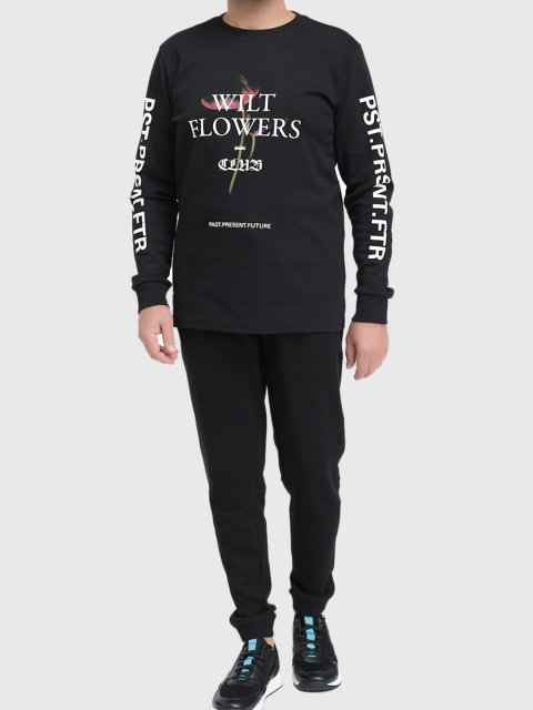 Чёрная футболка BOSS: фото 1 - Invogue